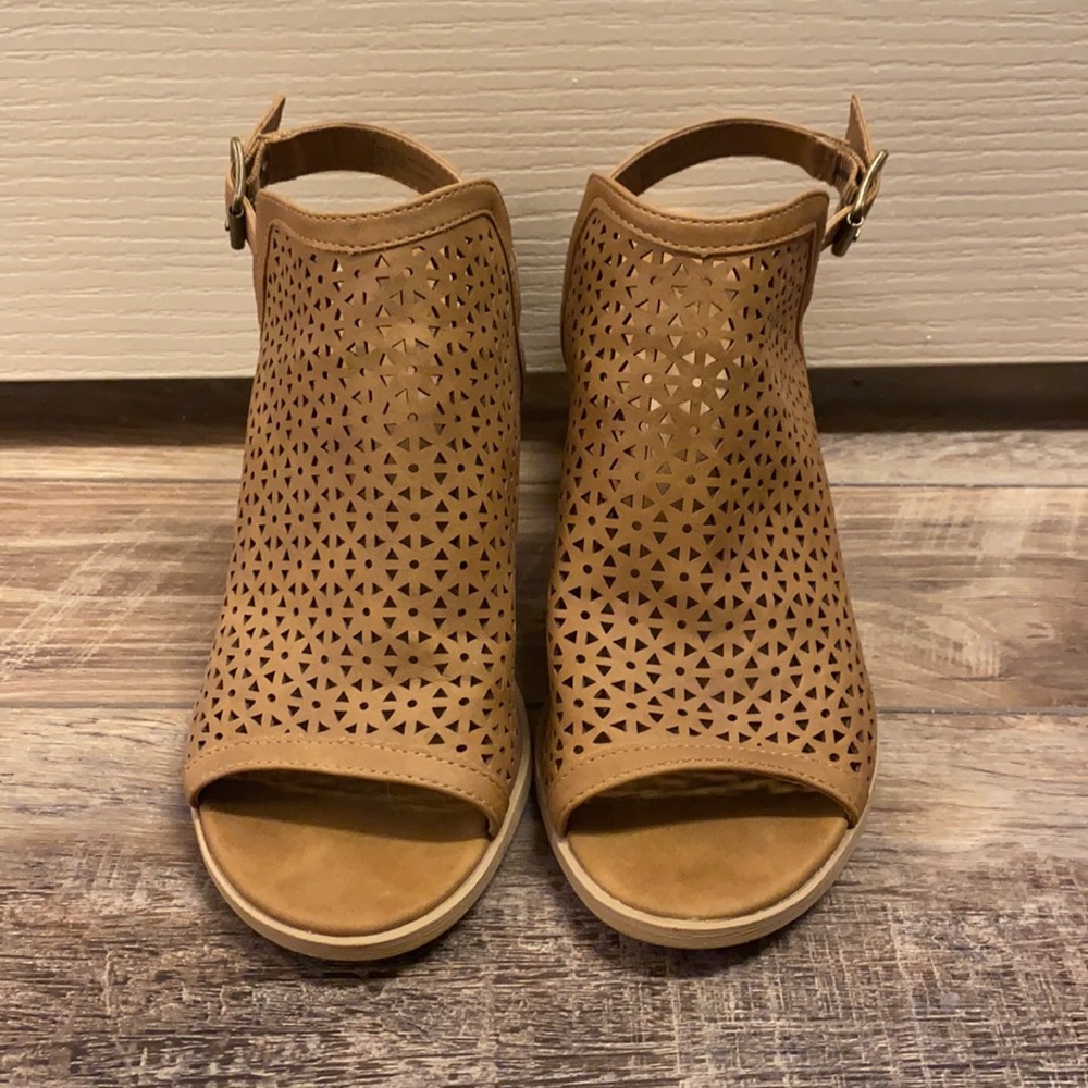 Brown Block Heels